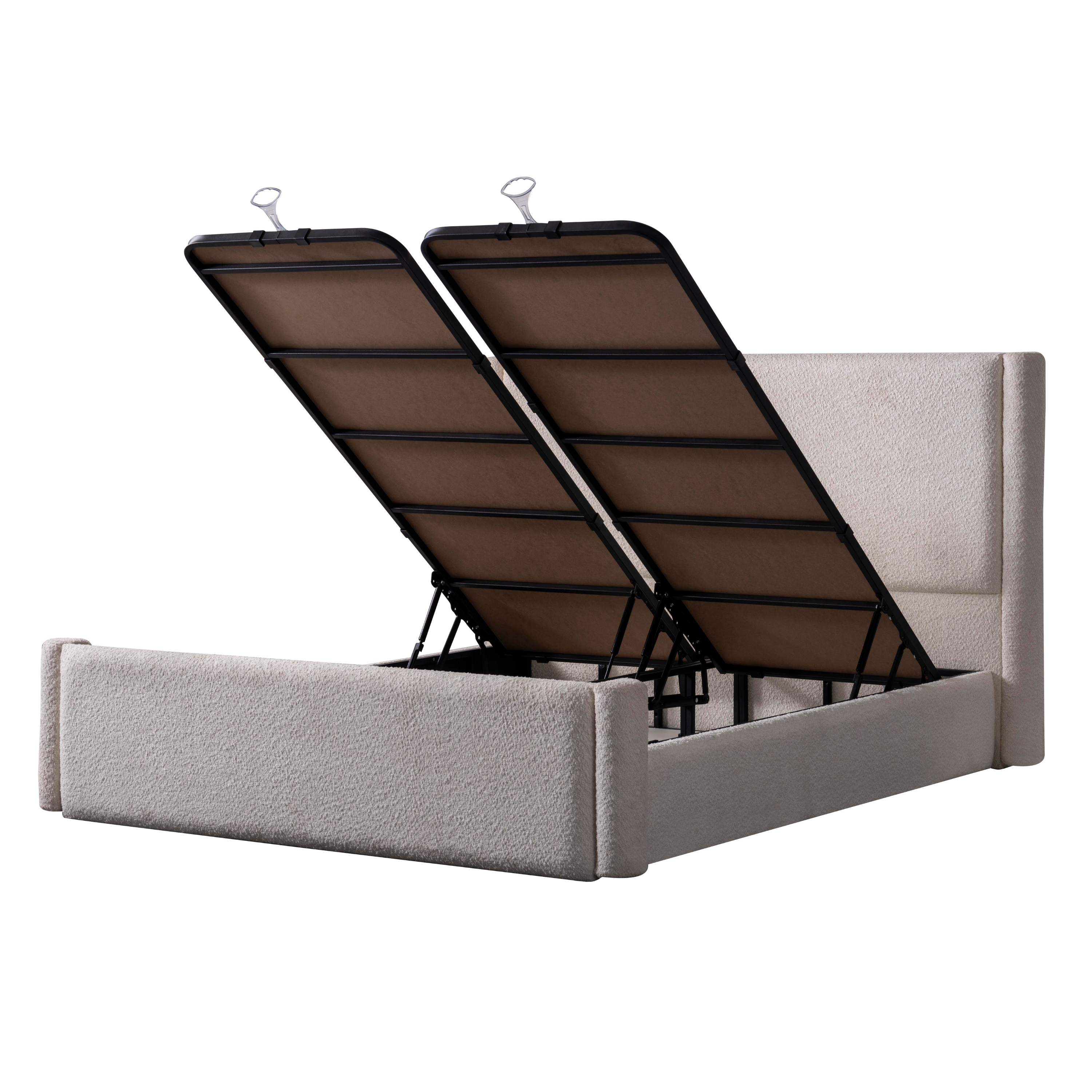 Pat tapițat cu lada de depozitare, Toscano A