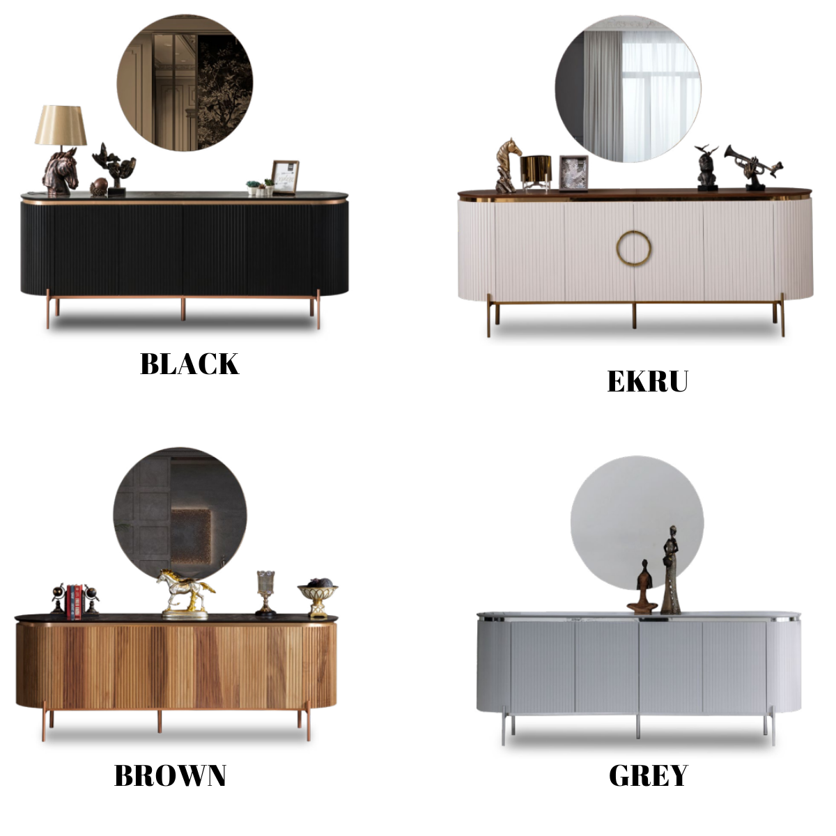 Comoda cu oglinda de lux ,Tesla K din MDF