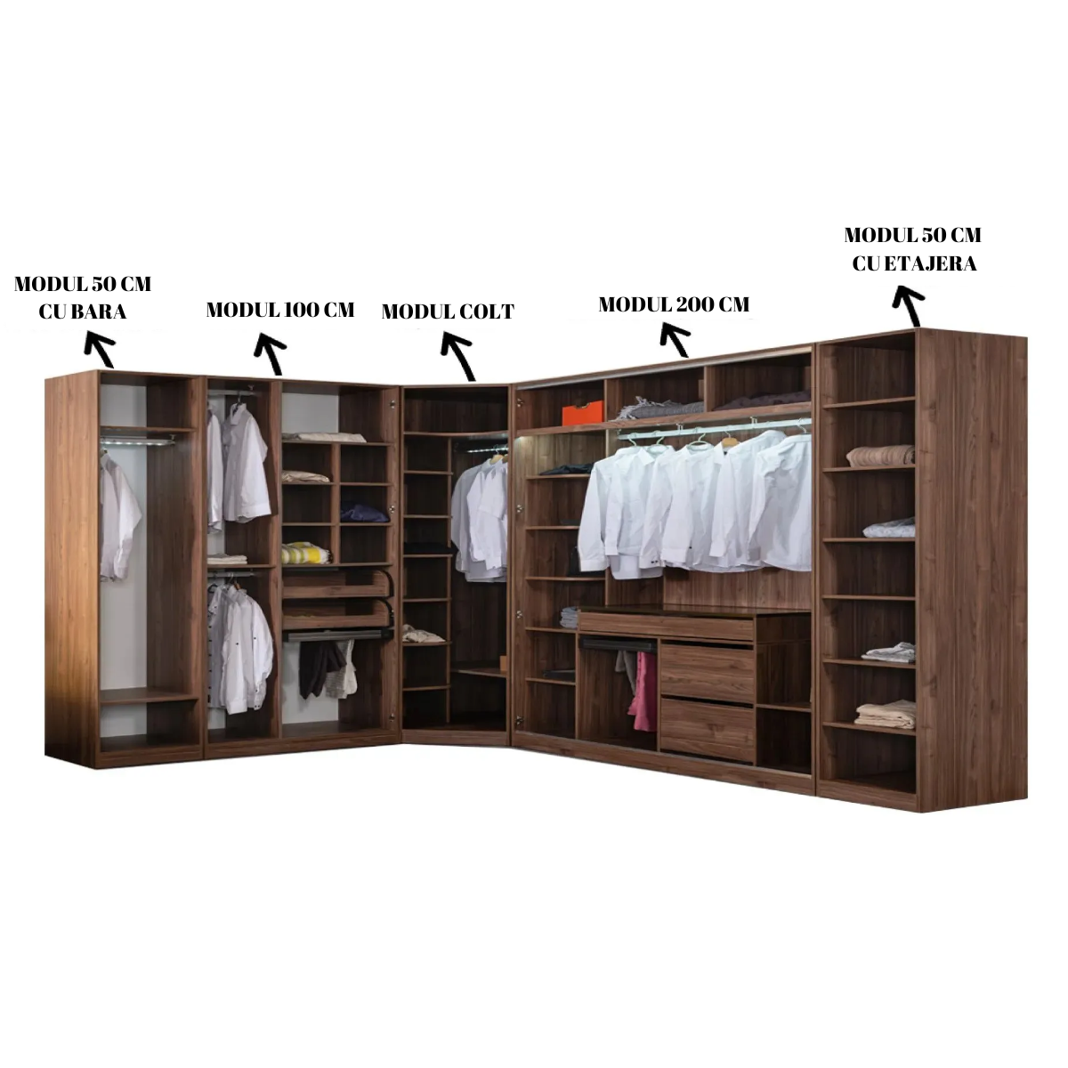 Dulap modular de lux, Antik