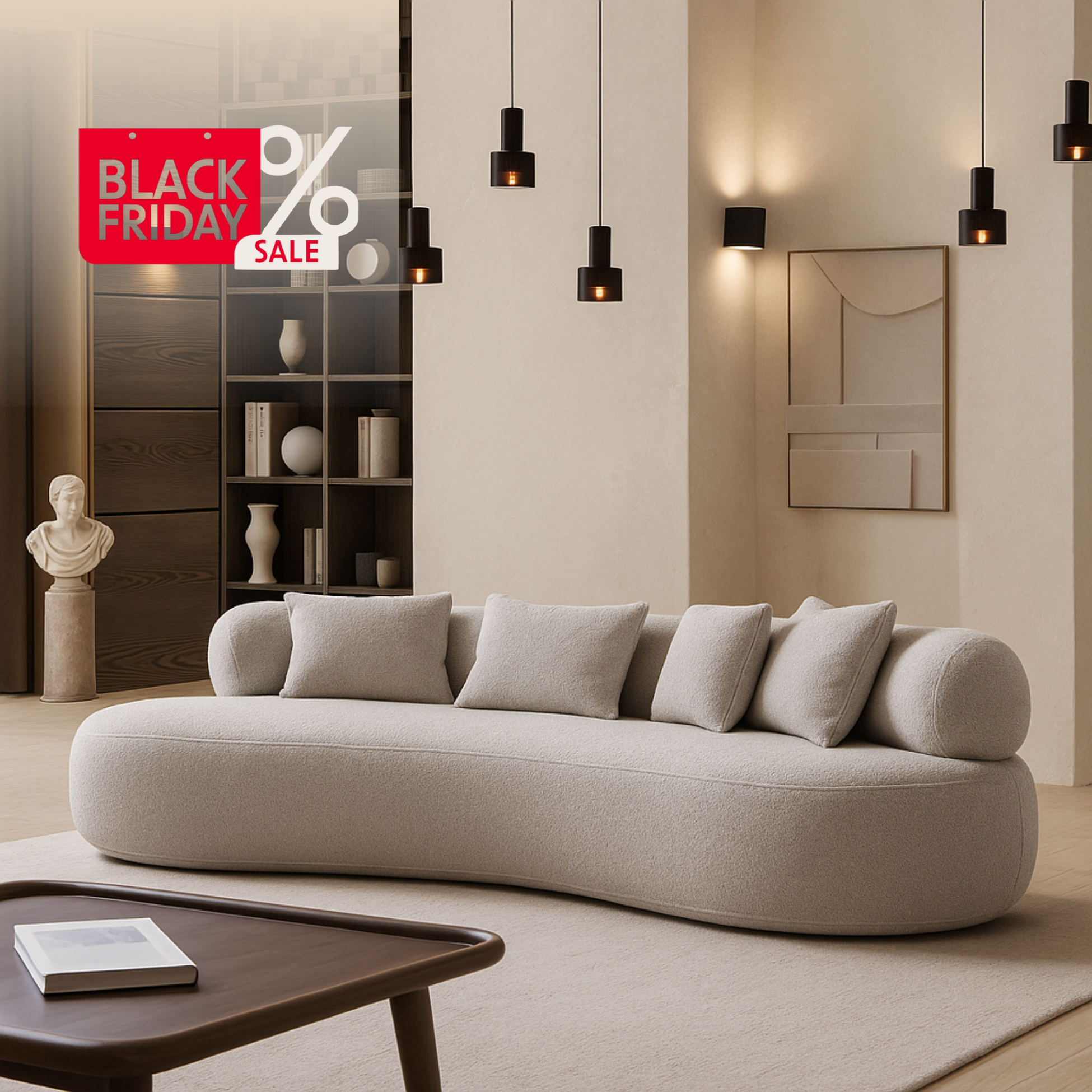 Canapea bucle 3 locuri , Camelia , gri