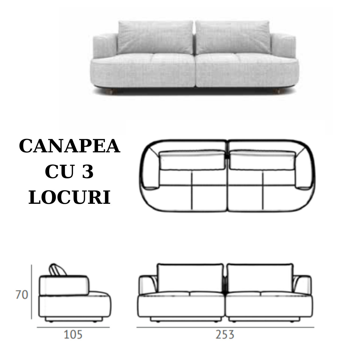 Colecția Modulară de Canapele și Colțare, Grande