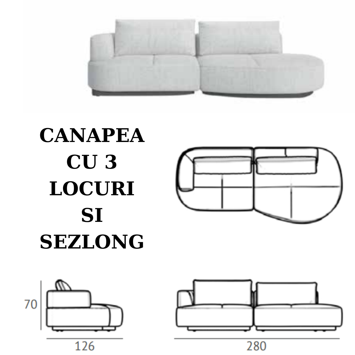 Colecția Modulară de Canapele și Colțare, Grande