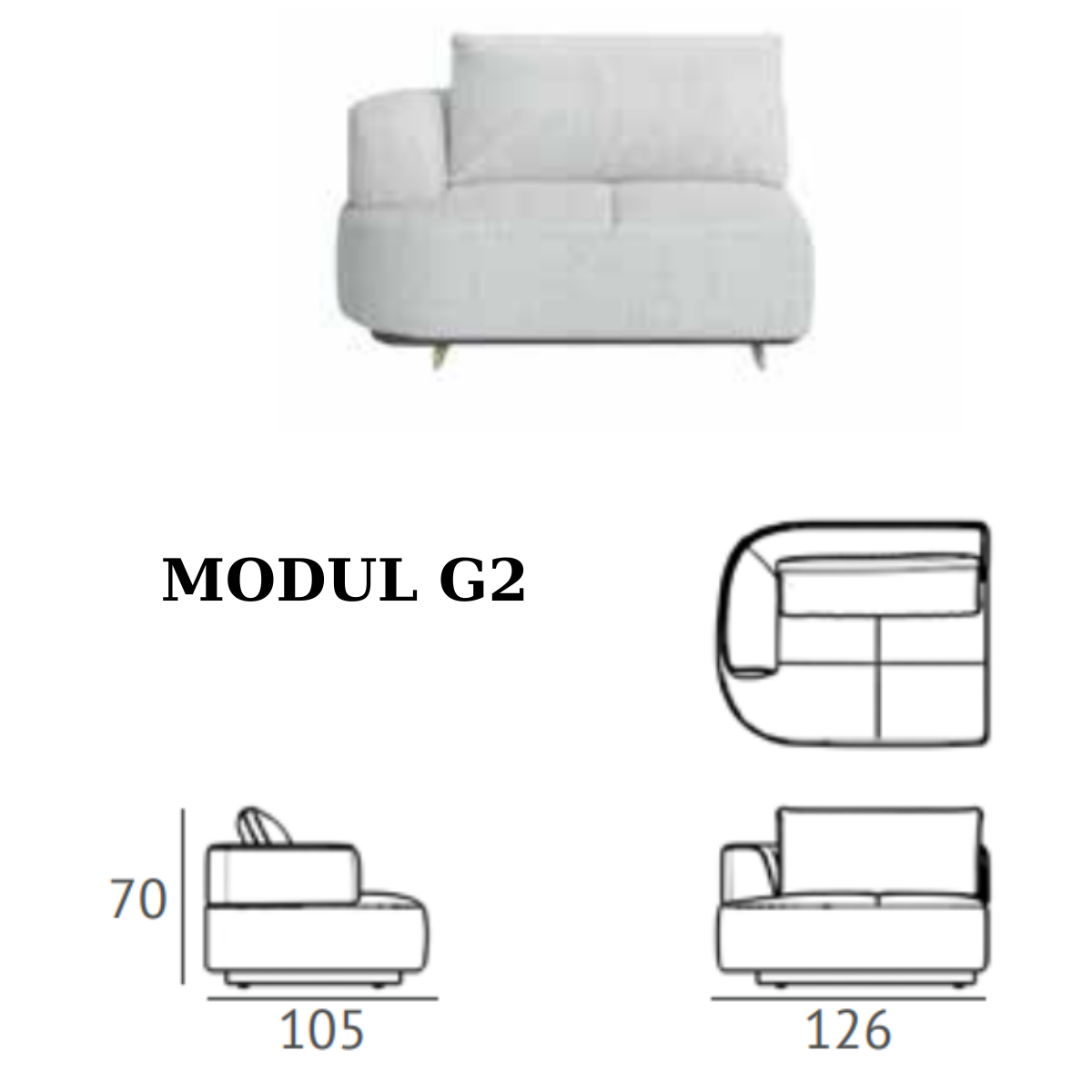 Colecția Modulară de Canapele și Colțare, Grande