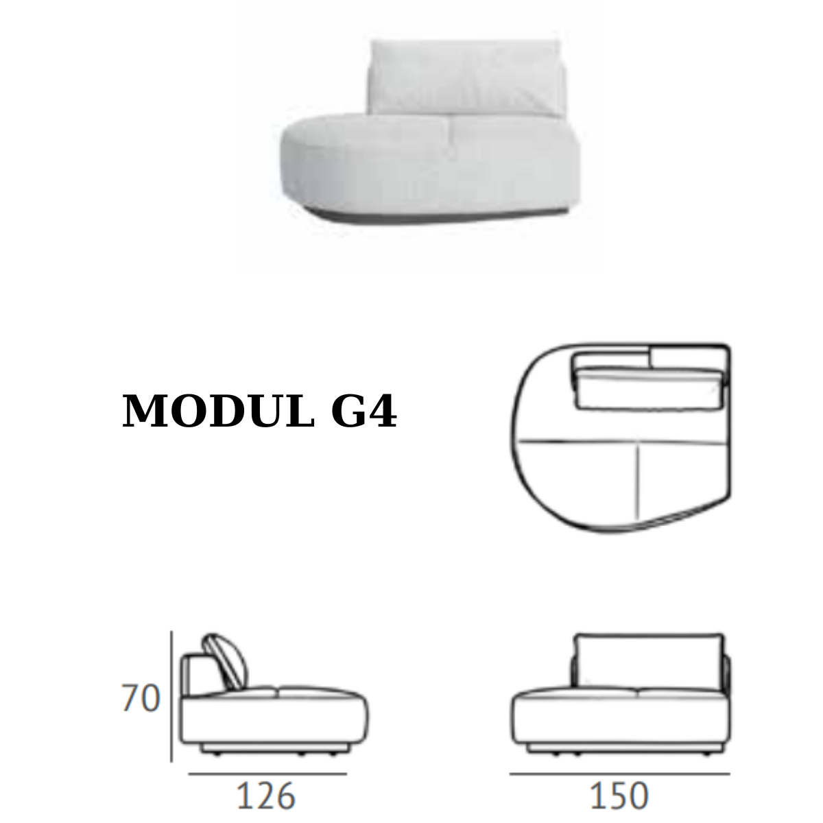 Colecția Modulară de Canapele și Colțare, Grande