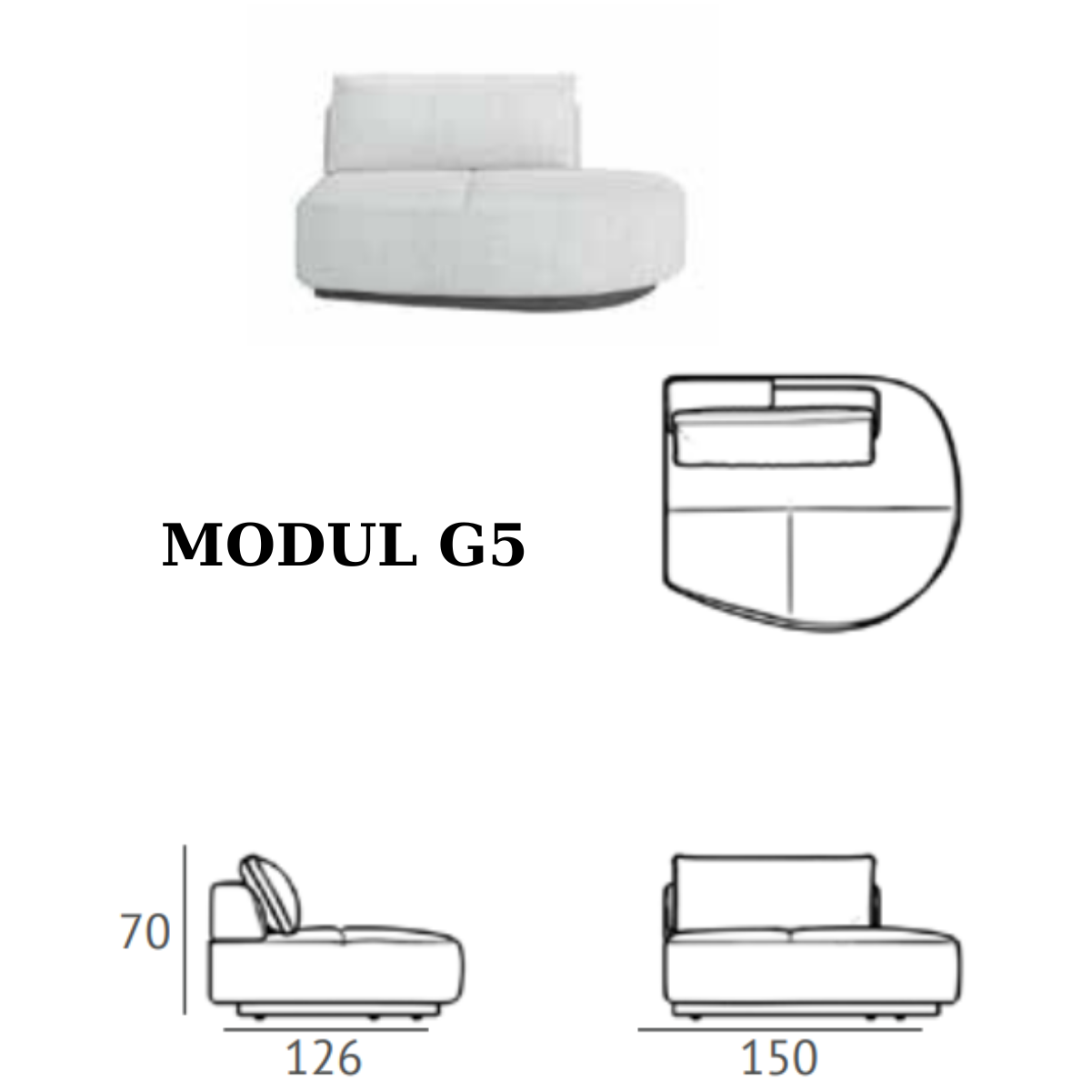 Colecția Modulară de Canapele și Colțare, Grande