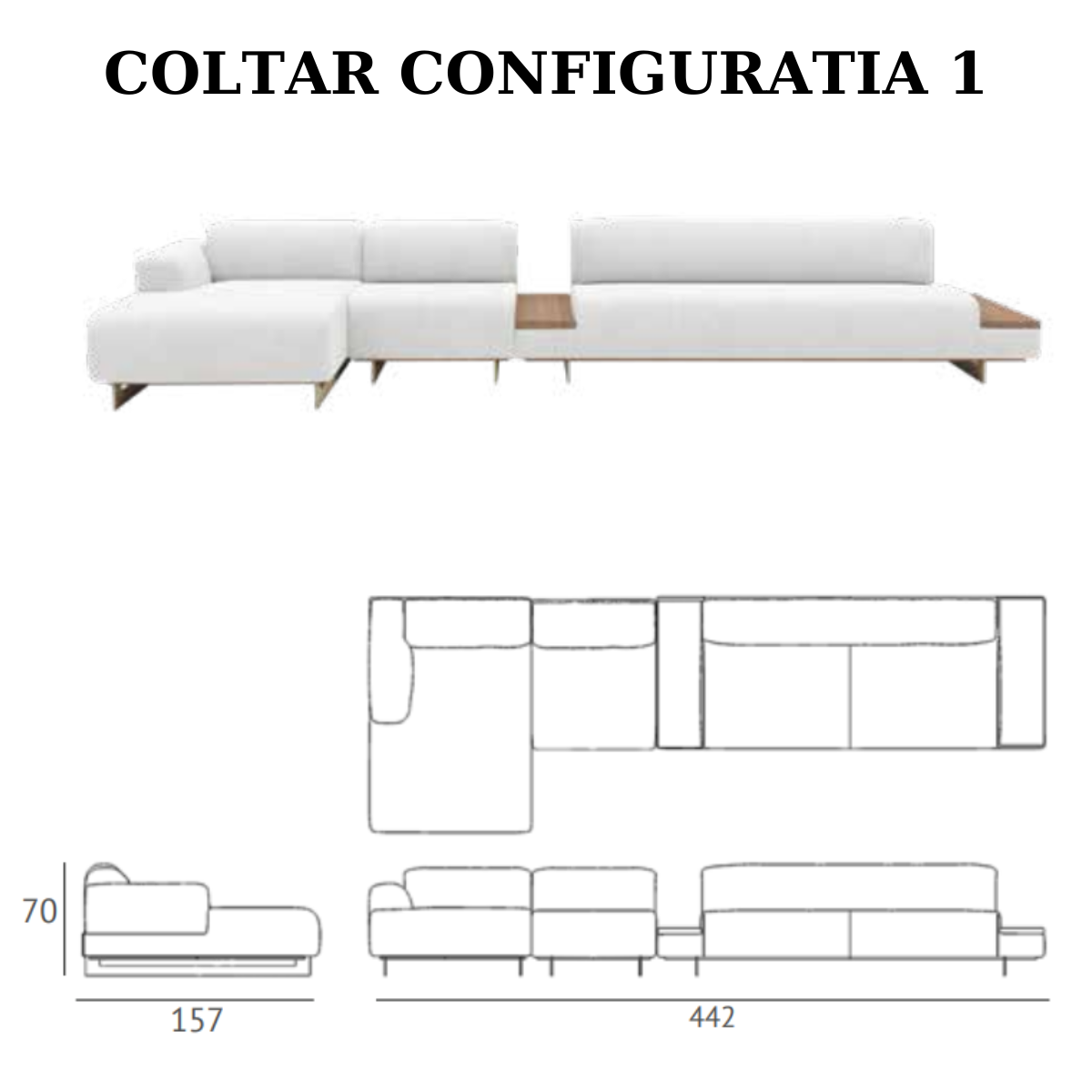 Colțar Modern de Lux, Wagon