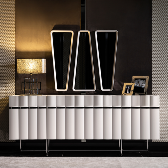 Comoda de dining cu Oglinda, Aqua