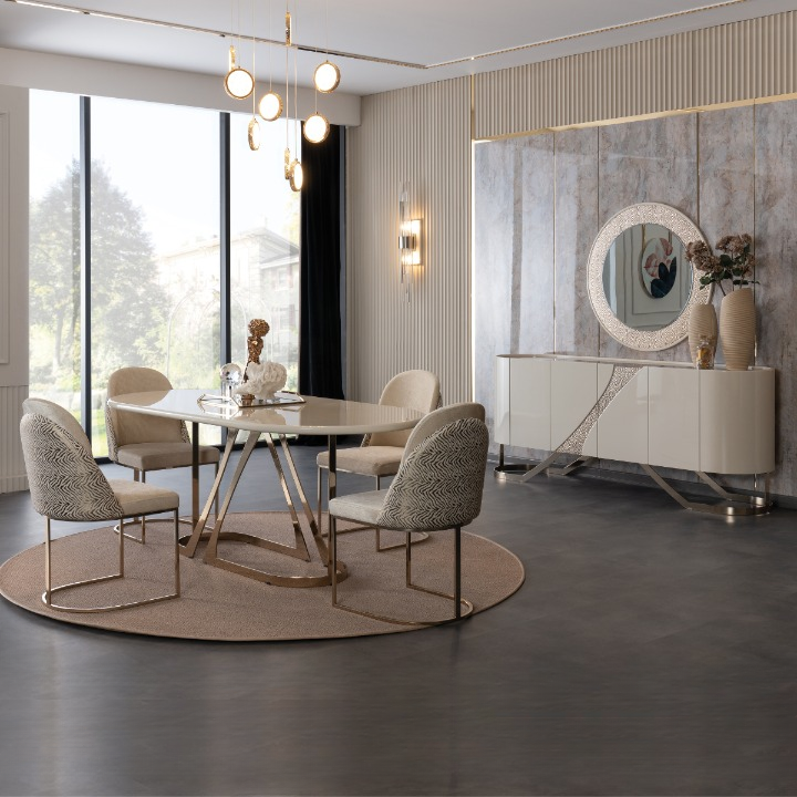 Comoda de Dining de lux cu Oglinda, Aura Z