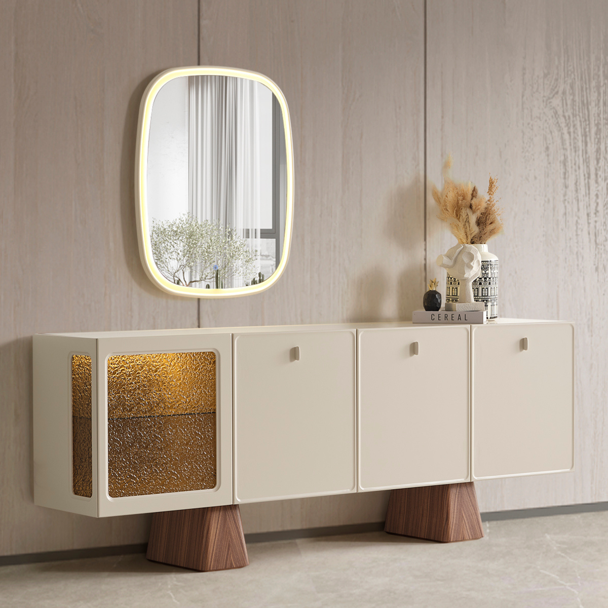 Comoda de dining Moderna cu Oglinda, Crown