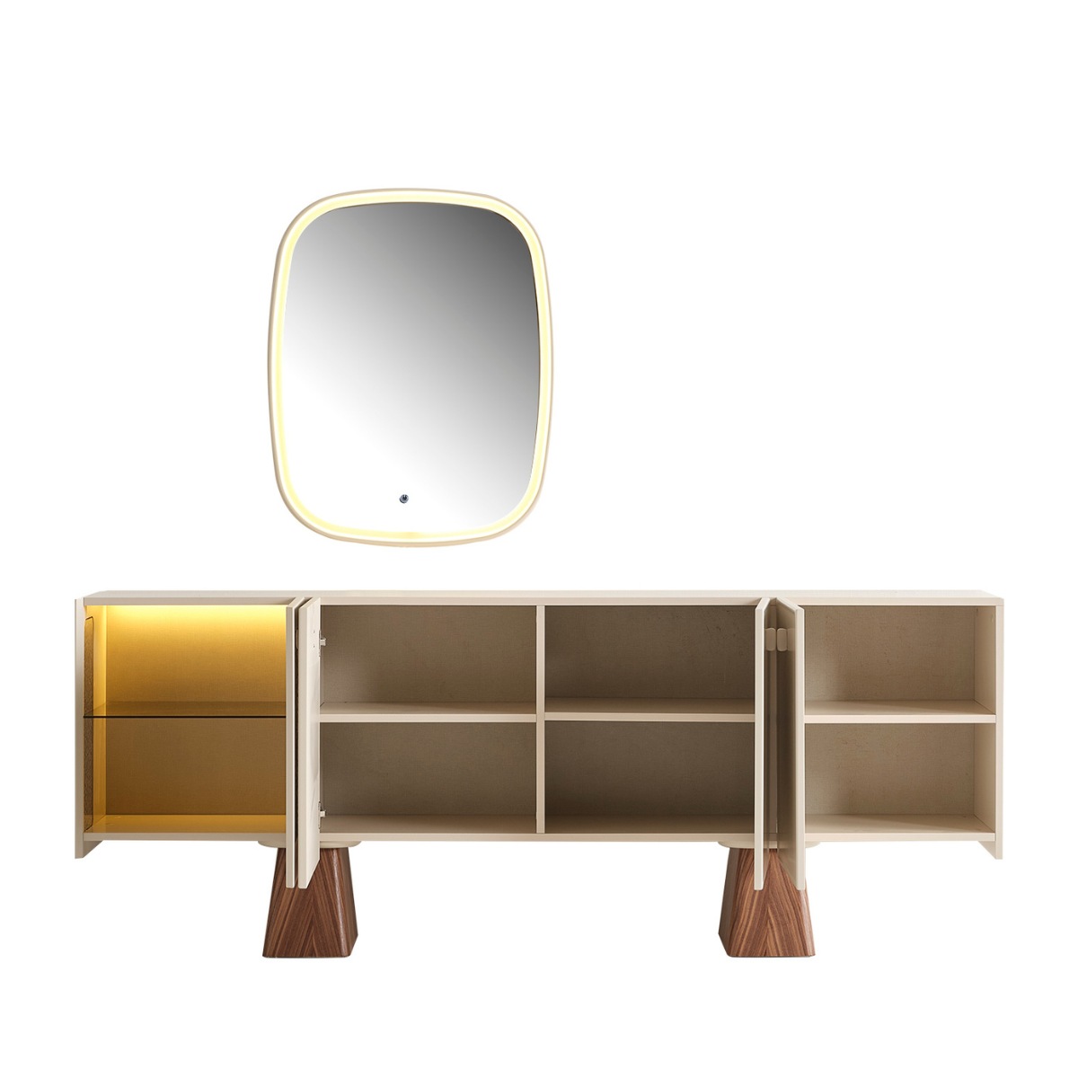 Comoda de dining Moderna cu Oglinda, Crown