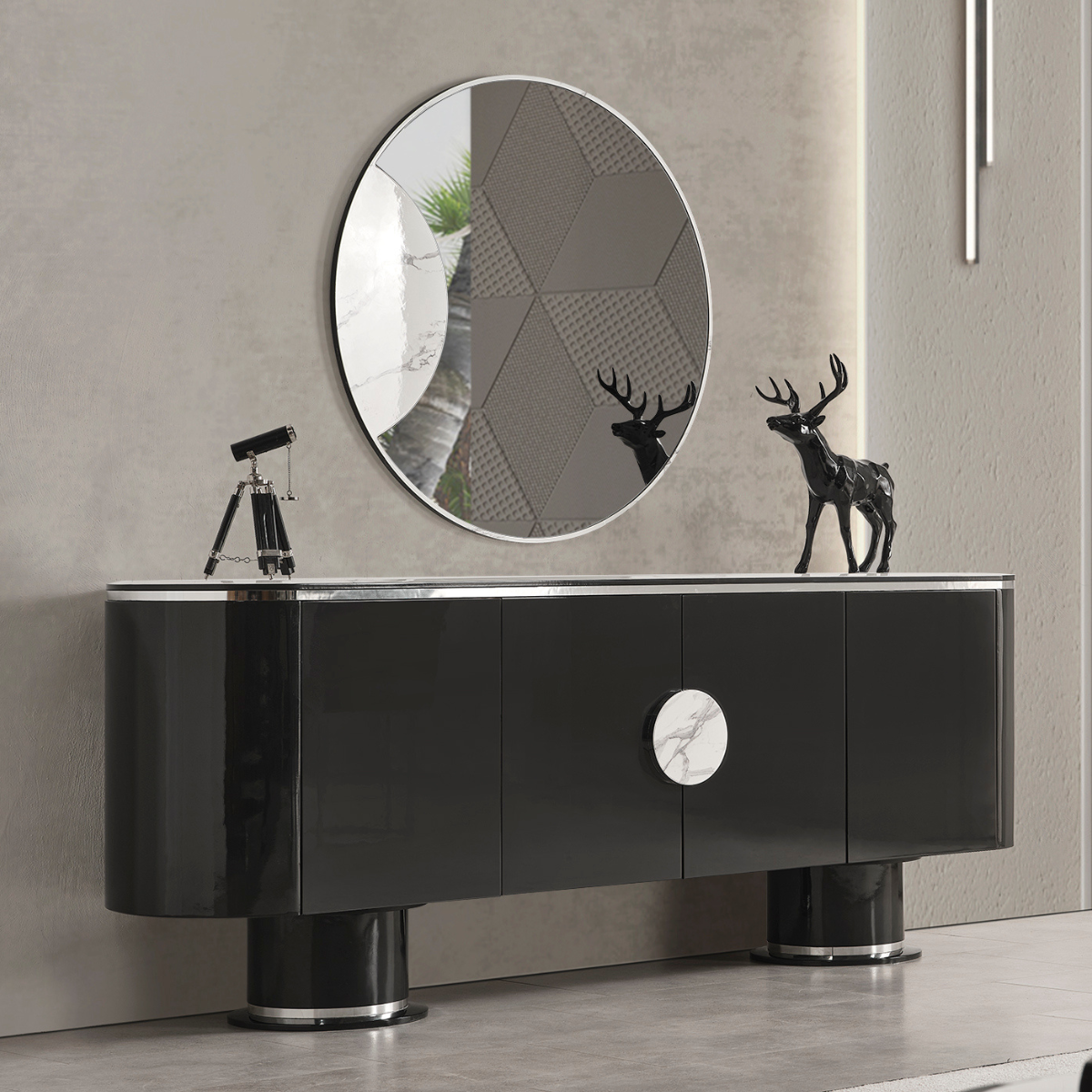 Comoda de Dining cu Oglinda, Kara