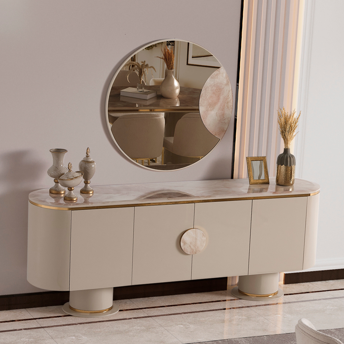 Comoda de Dining cu Oglinda, Kara