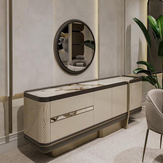 Comoda de Dining cu Oglinda de lux, Kano M