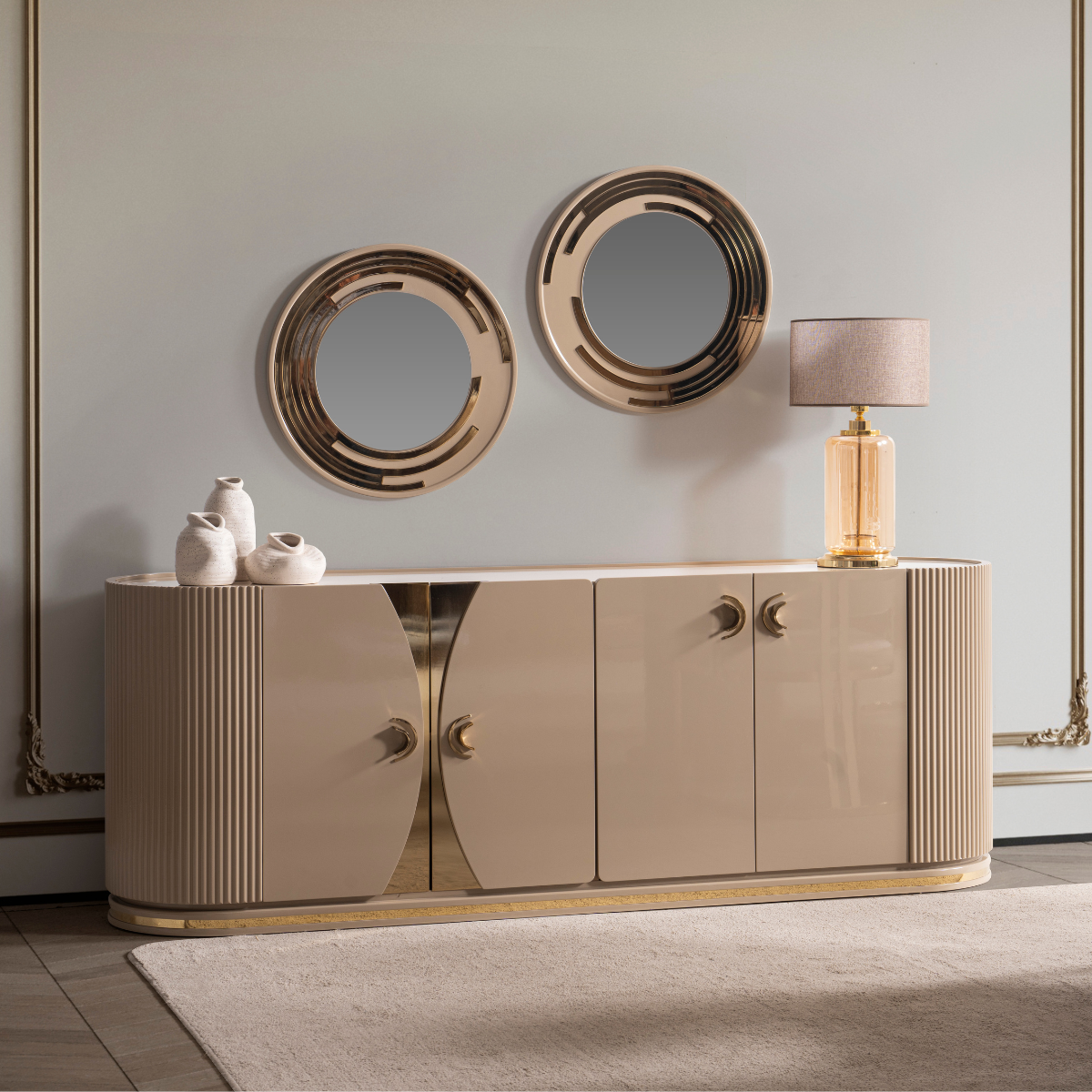 Comoda Dining cu Oglinda, Lavin