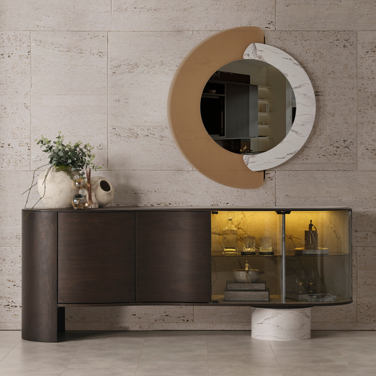 Comoda de Dining cu Oglinda, Tesla