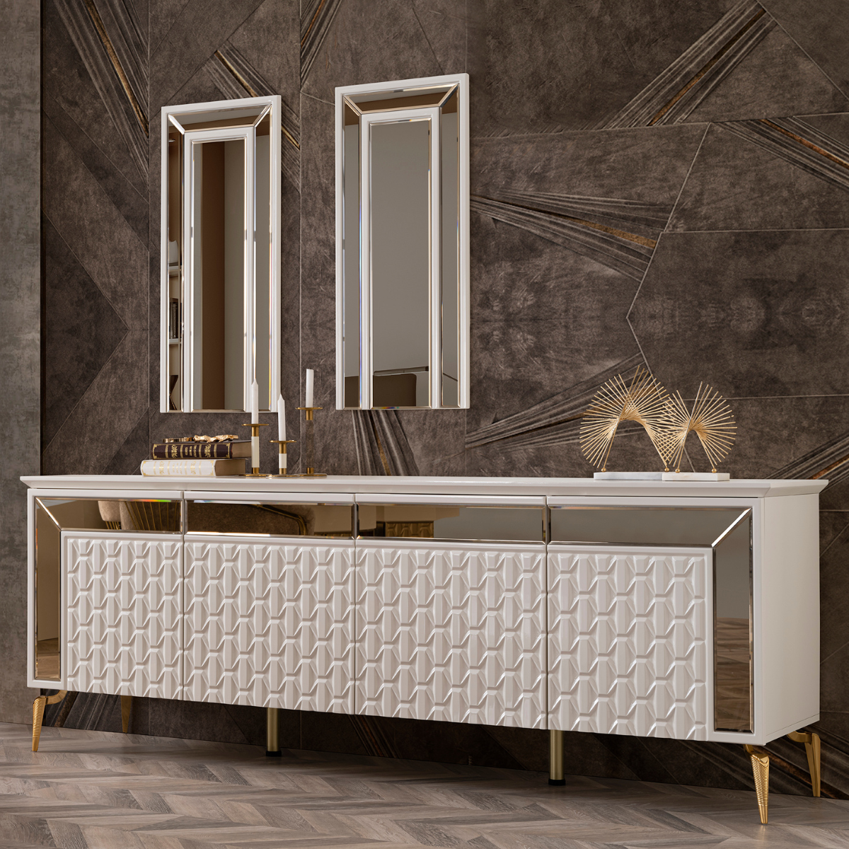 Comoda Dining cu Oglinda de Lux, Palermo