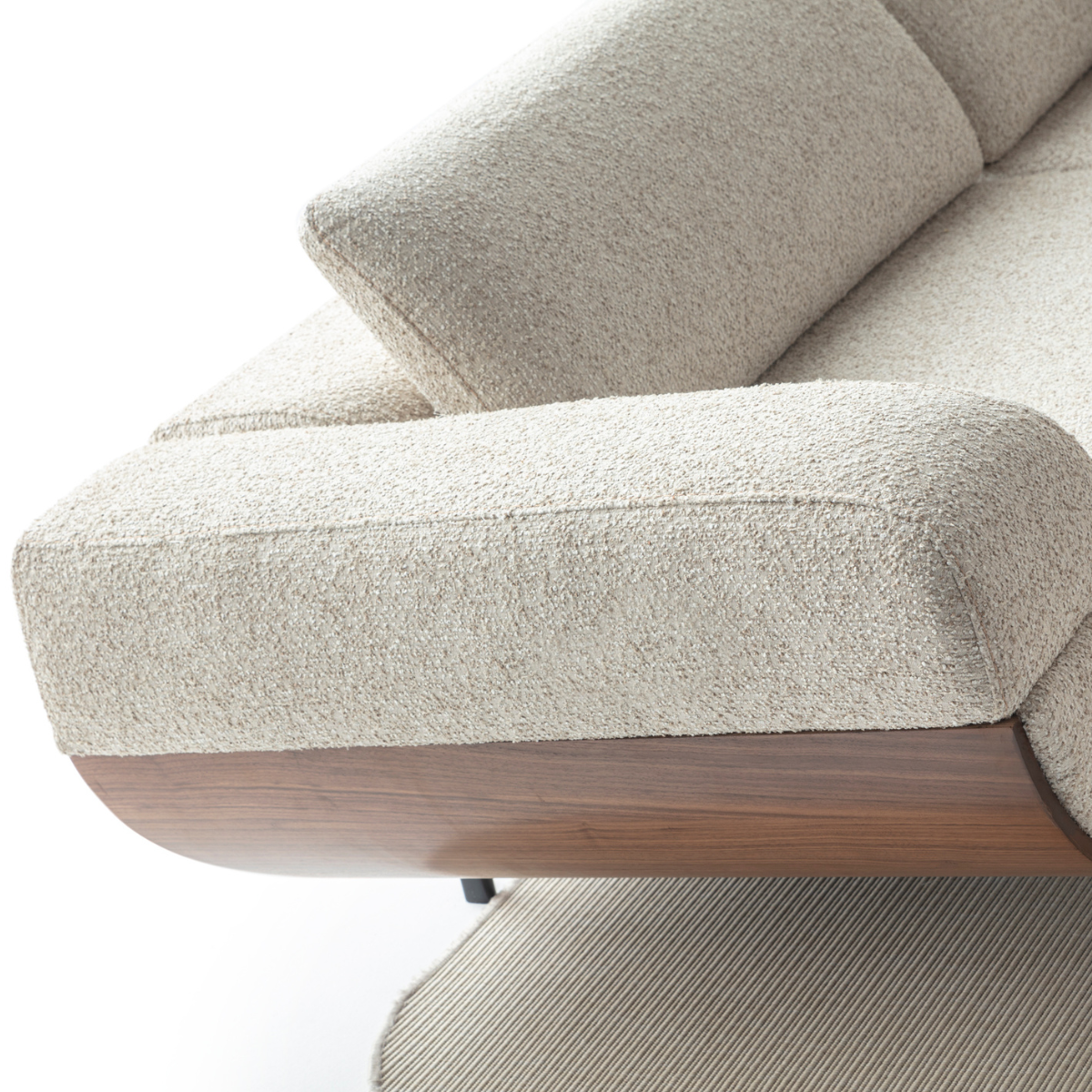 Canapea Bucle cu Tetiere Reglabile, Velur