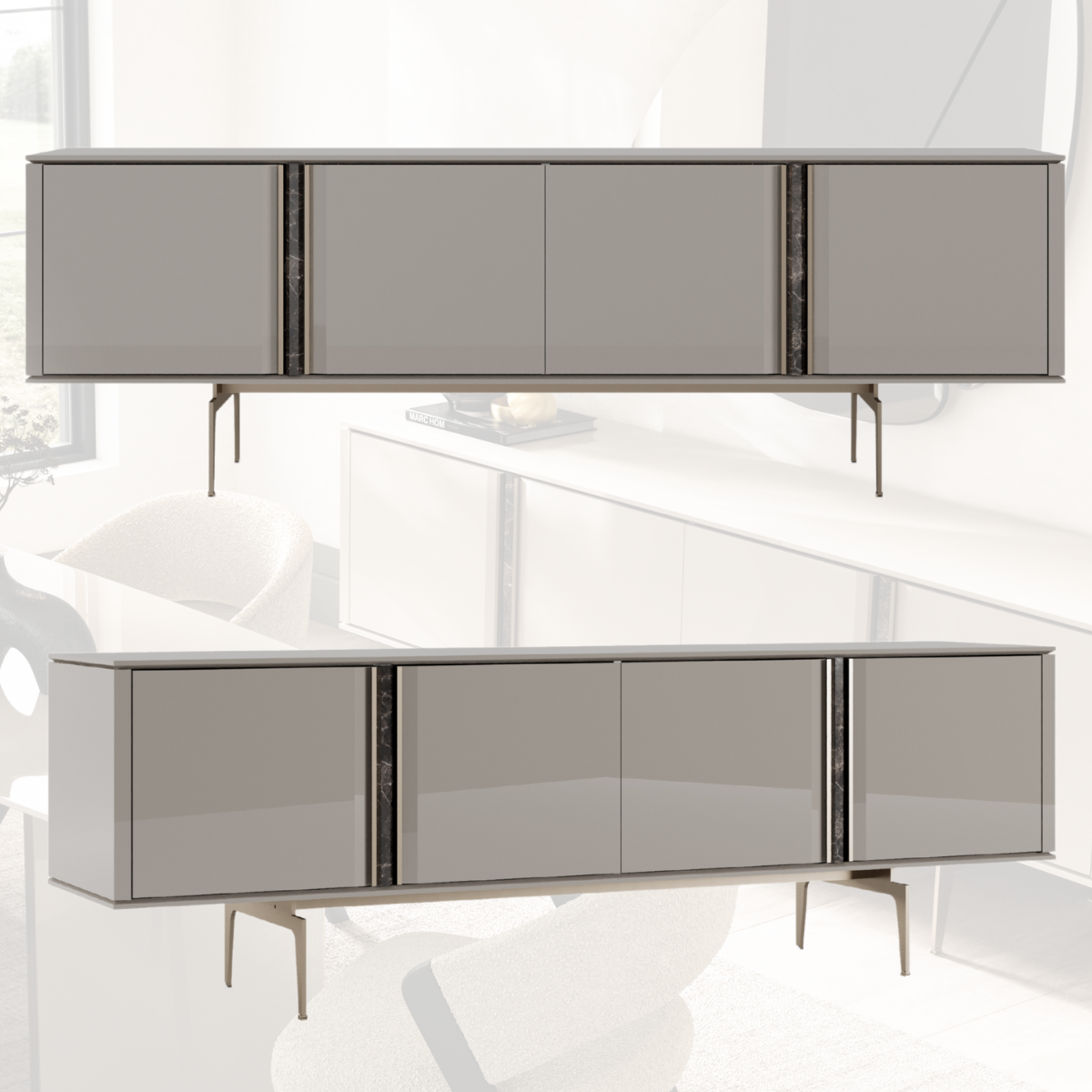 Comodǎ Cu Oglindǎ Modernǎ, Aria