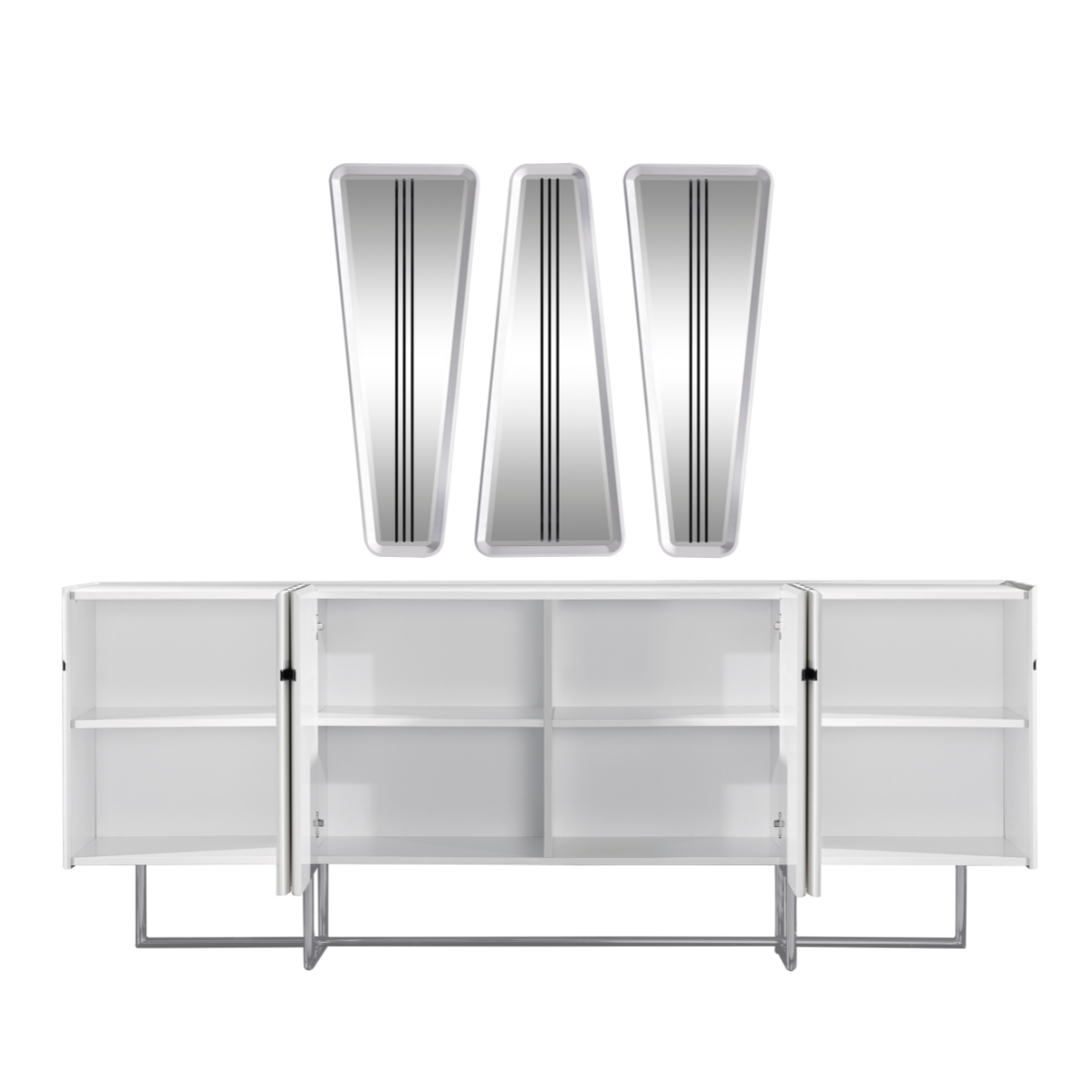 Comoda de dining cu Oglinda, Aqua