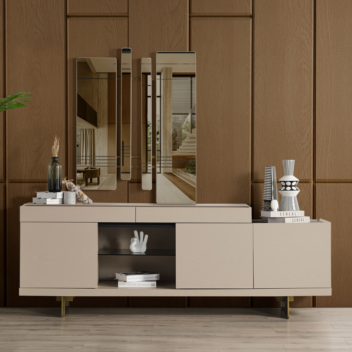 Comoda de Dinig cu Oglinda, Freda