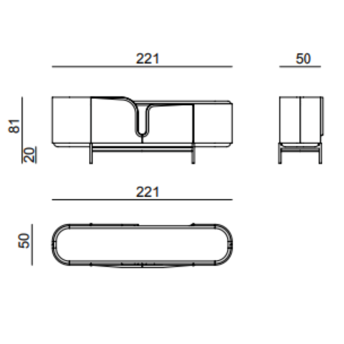 Comoda de Dining, Kaju