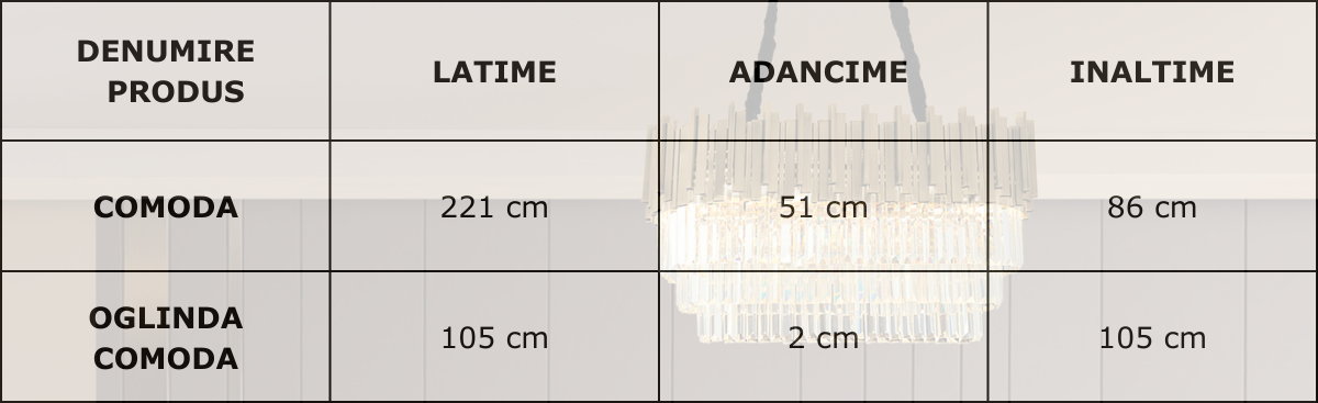 Comoda de Dining cu Oglinda de lux, Majestic G