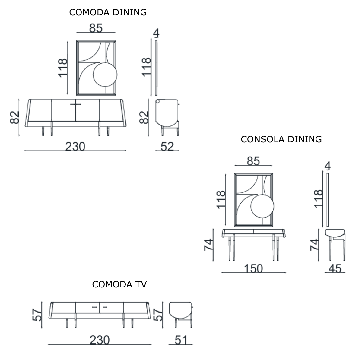 Colectia de Living si Dining Moderna, Monge