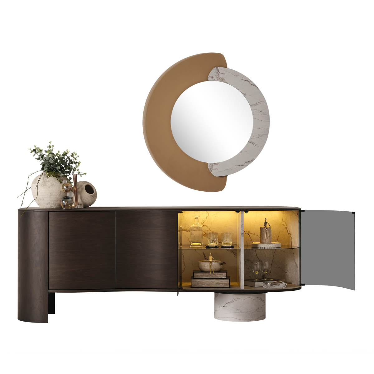 Comoda de Dining cu Oglinda, Tesla