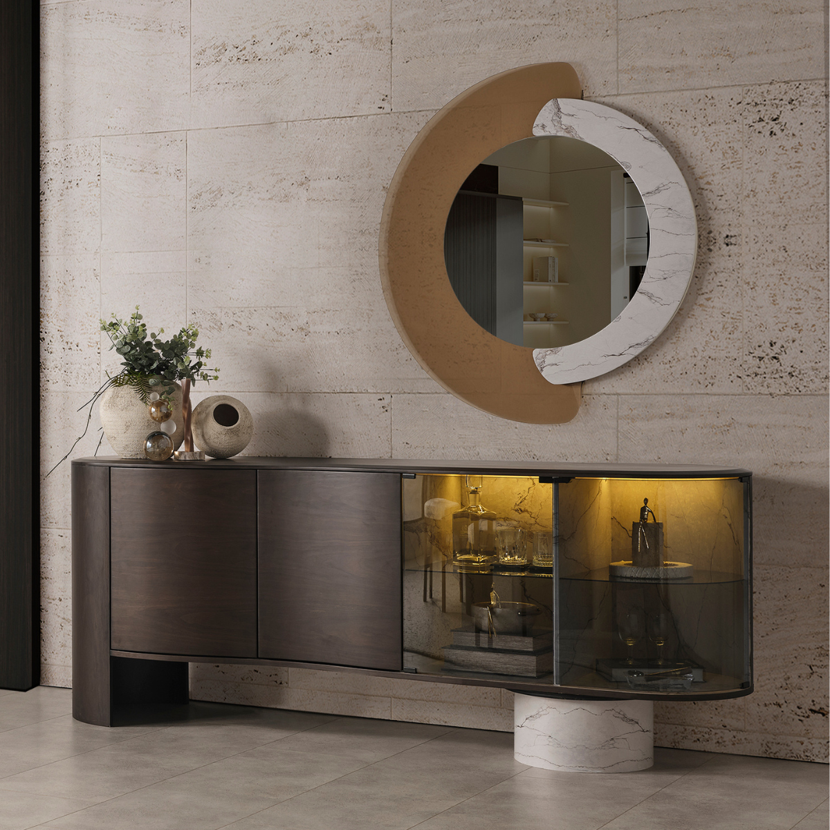 Comoda de Dining cu Oglinda, Tesla