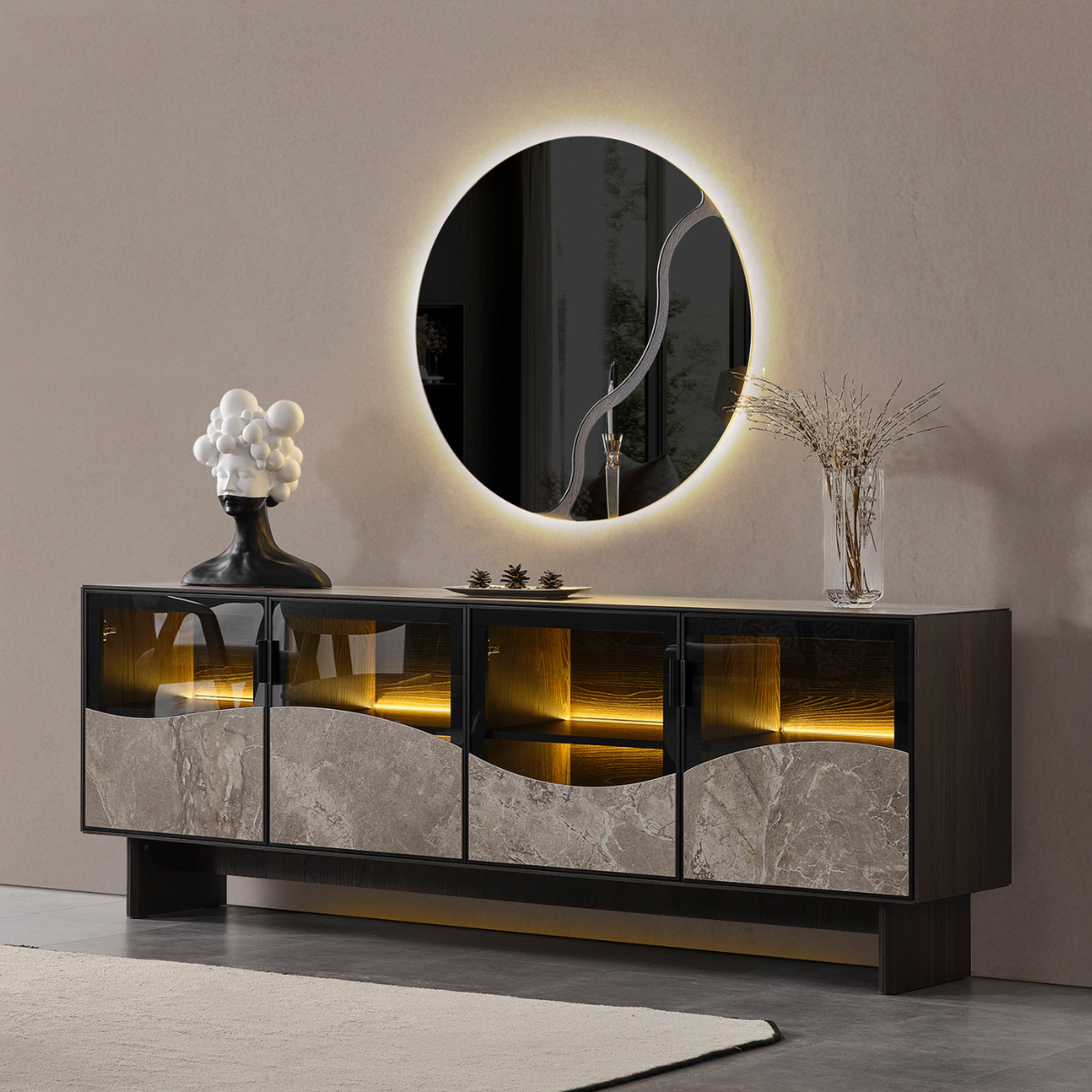 Comoda de Dining cu Oglinda, Venus