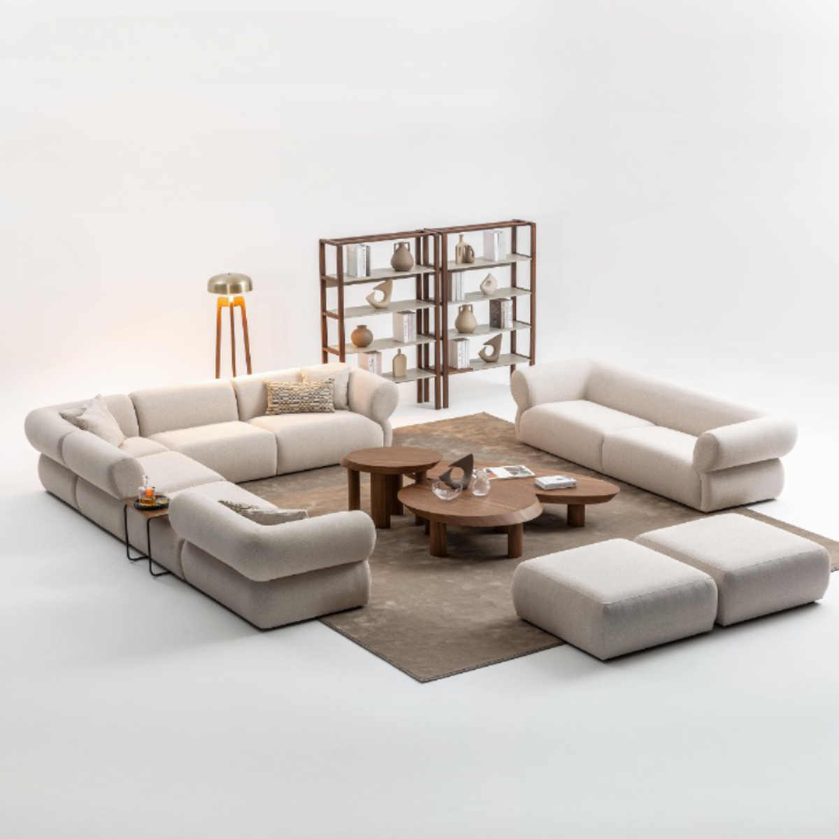 Canapea moderna bucle, Perla
