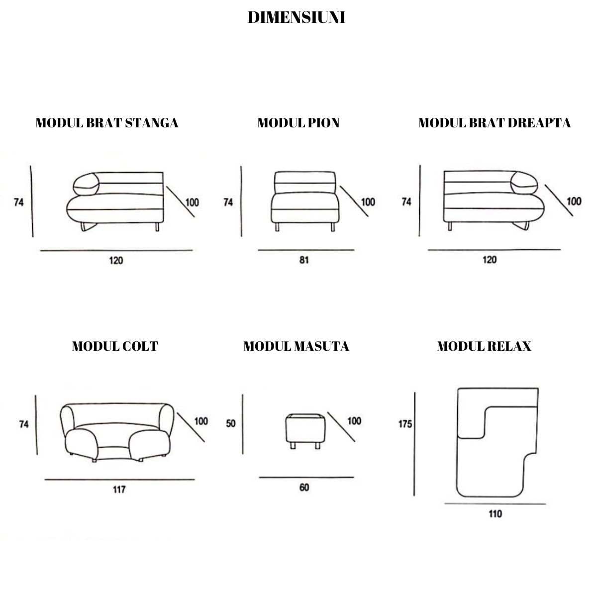Colțar Modular, Glamour