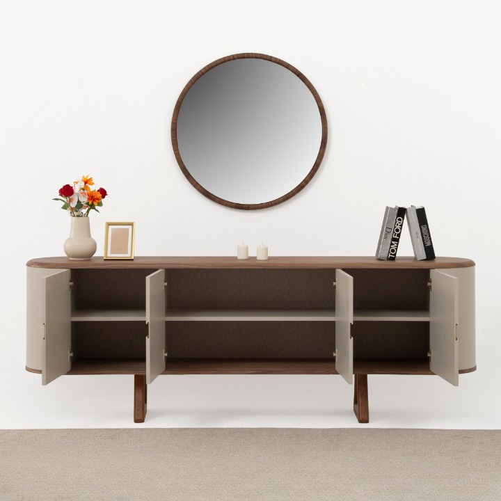 Comoda de Dining cu Oglinda, Alvin