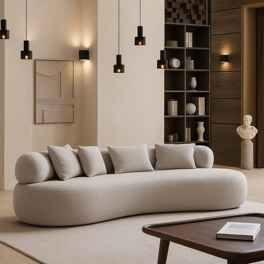 Canapea bucle 3 locuri , Camelia , gri