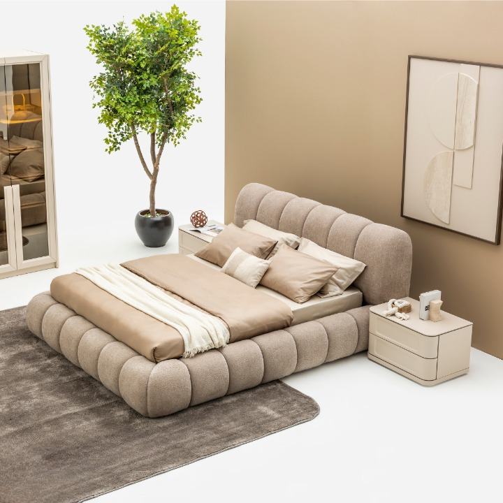 Pat tapițat Bucle , Sento