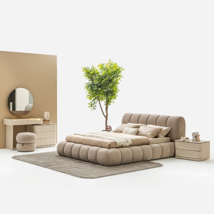 Pat tapițat Bucle , Sento