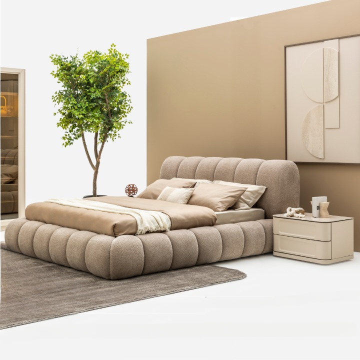 Pat tapițat Bucle , Sento