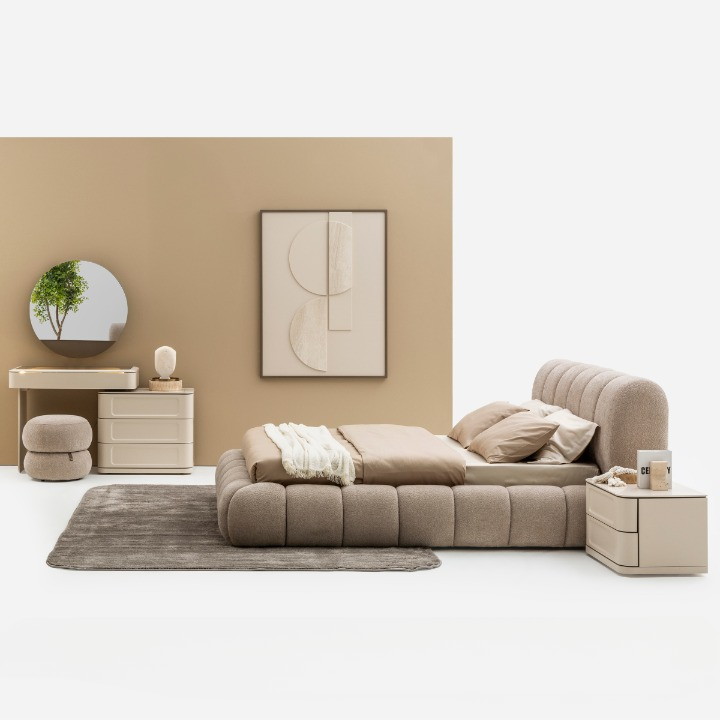 Pat tapițat Bucle , Sento