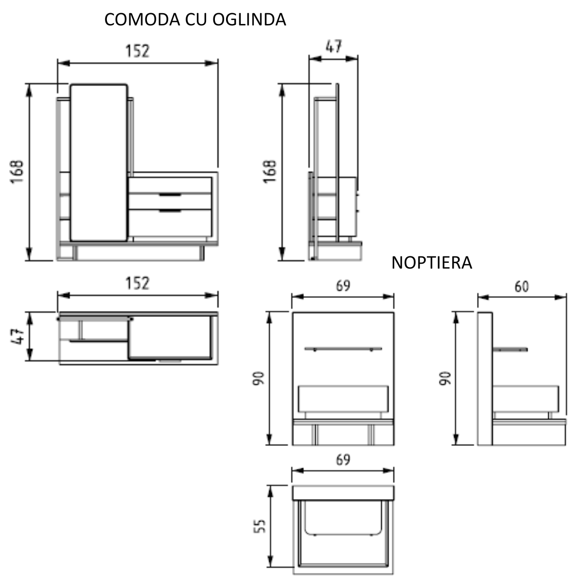 Set Dormitor Modern, Idol-Belek