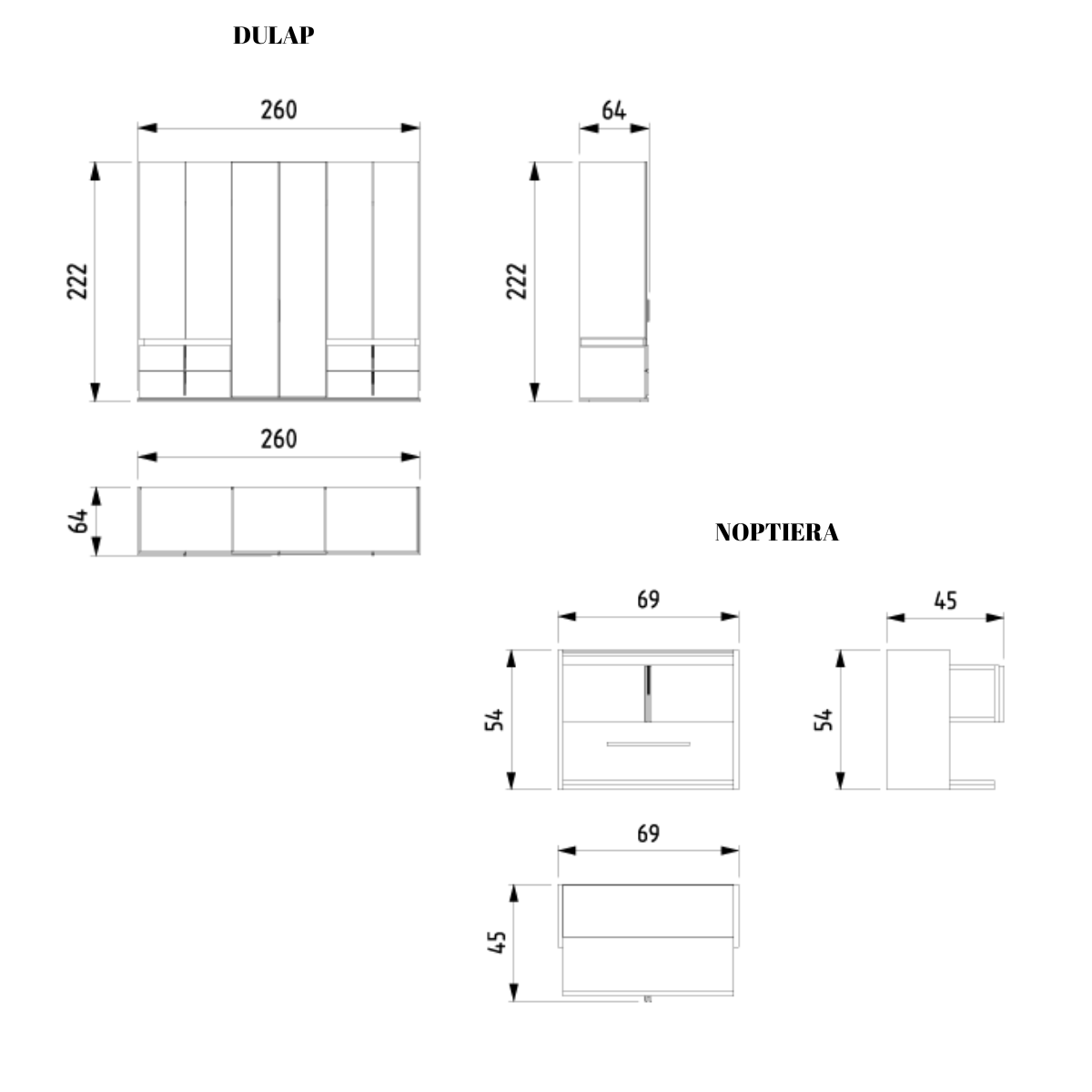 Set Dormitor Modern, Idol-Vitra