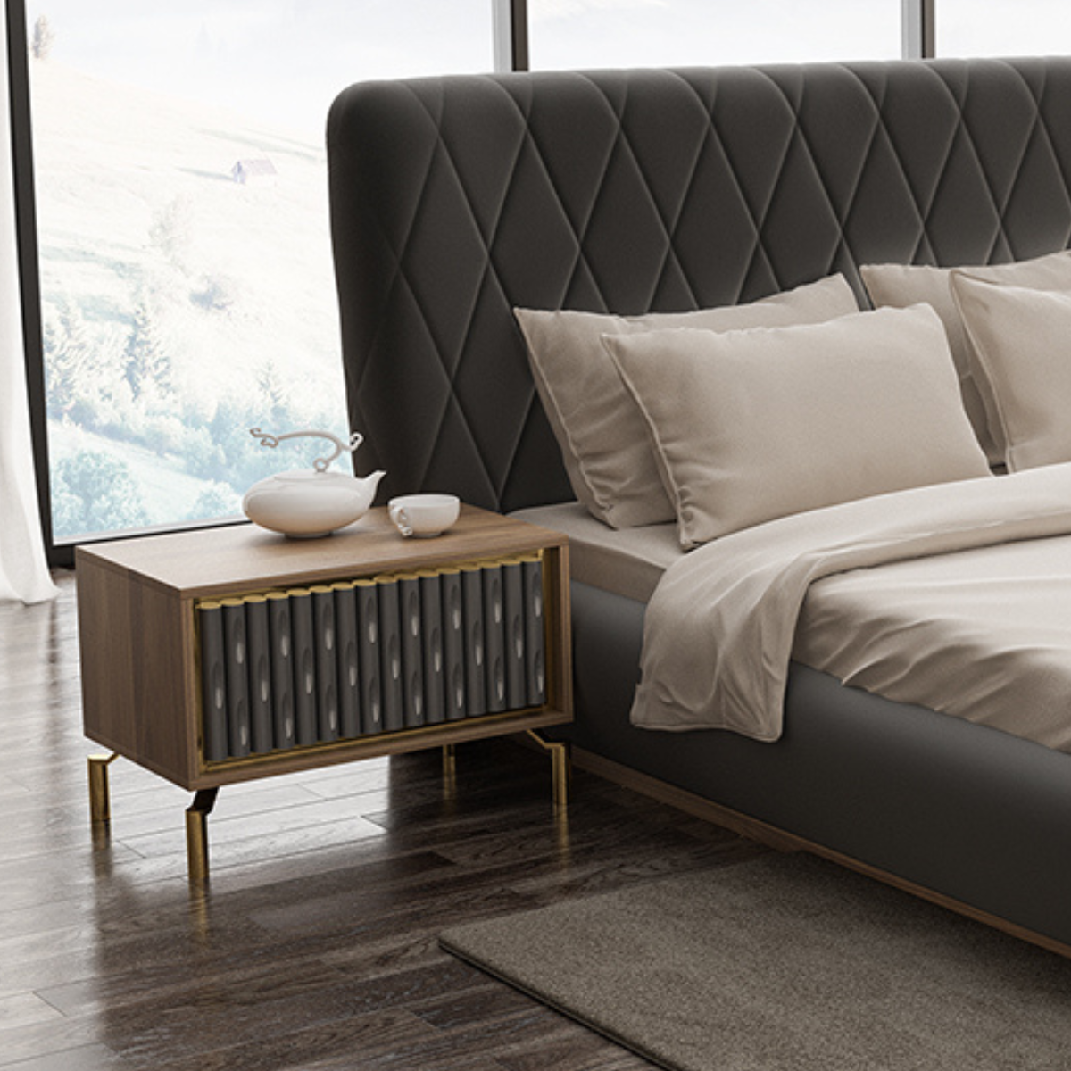 Dormitor Modular Modern, Gold