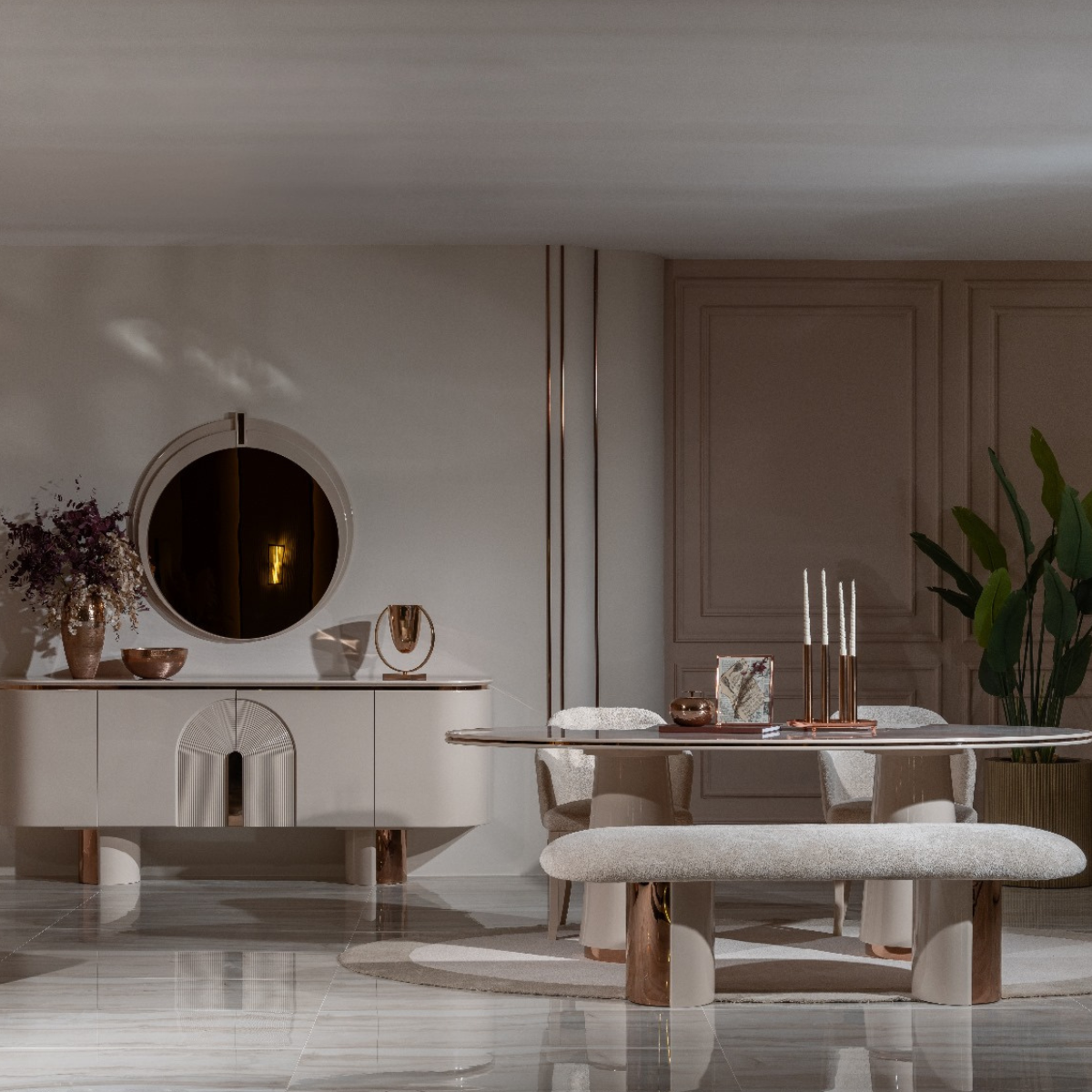 Comoda cu Oglinda, Aura