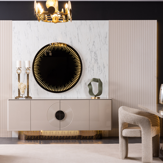 Comoda De Dining Cu Oglinda, Palermo Z