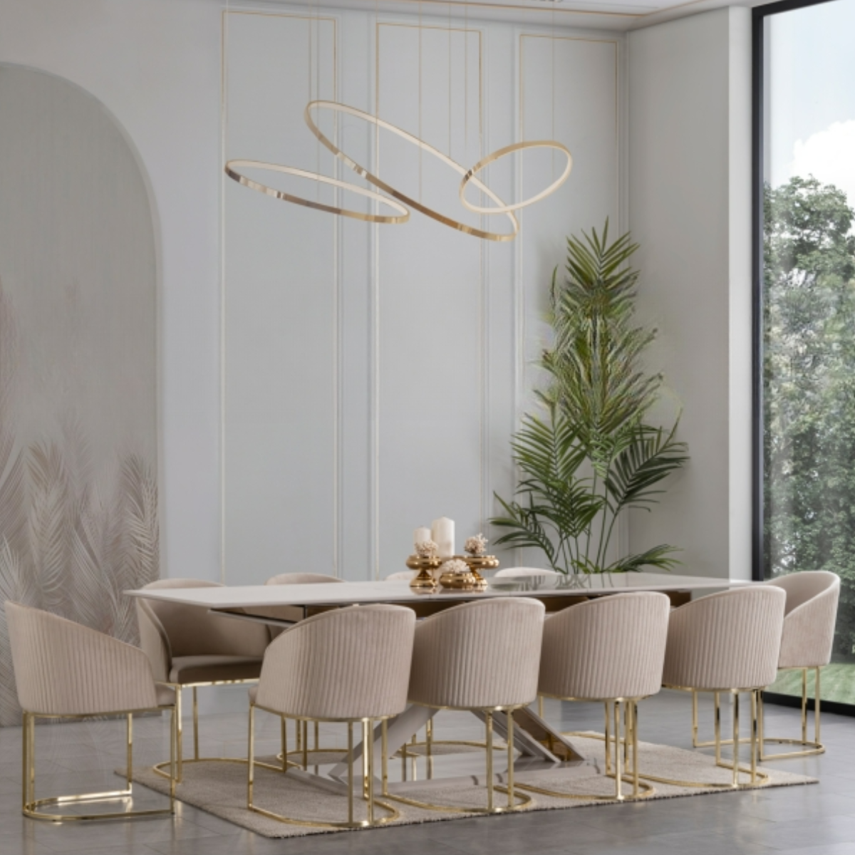 Set Masa Extensibila cu scaune de Dining, Padra