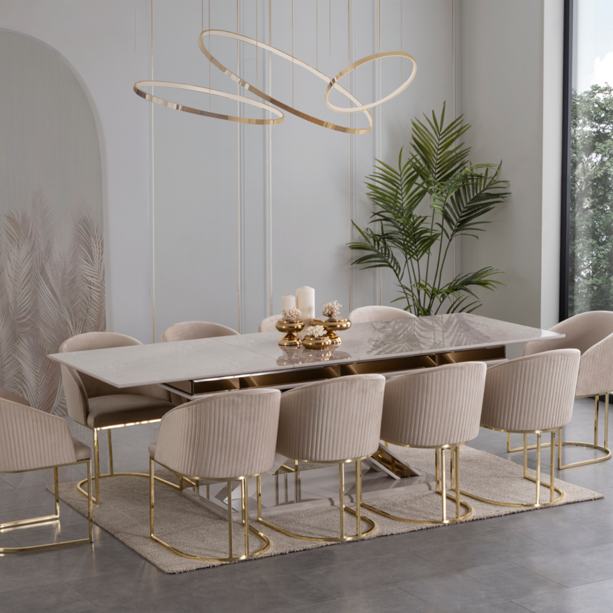 Set Masa Extensibila cu scaune de Dining, Padra