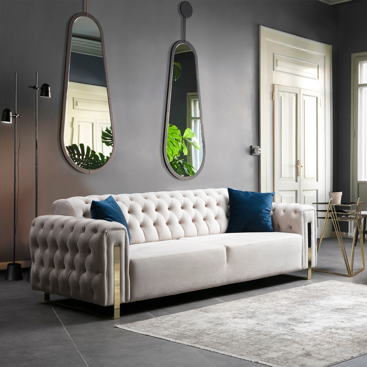 Canapea Chester cu riclainer, Asel