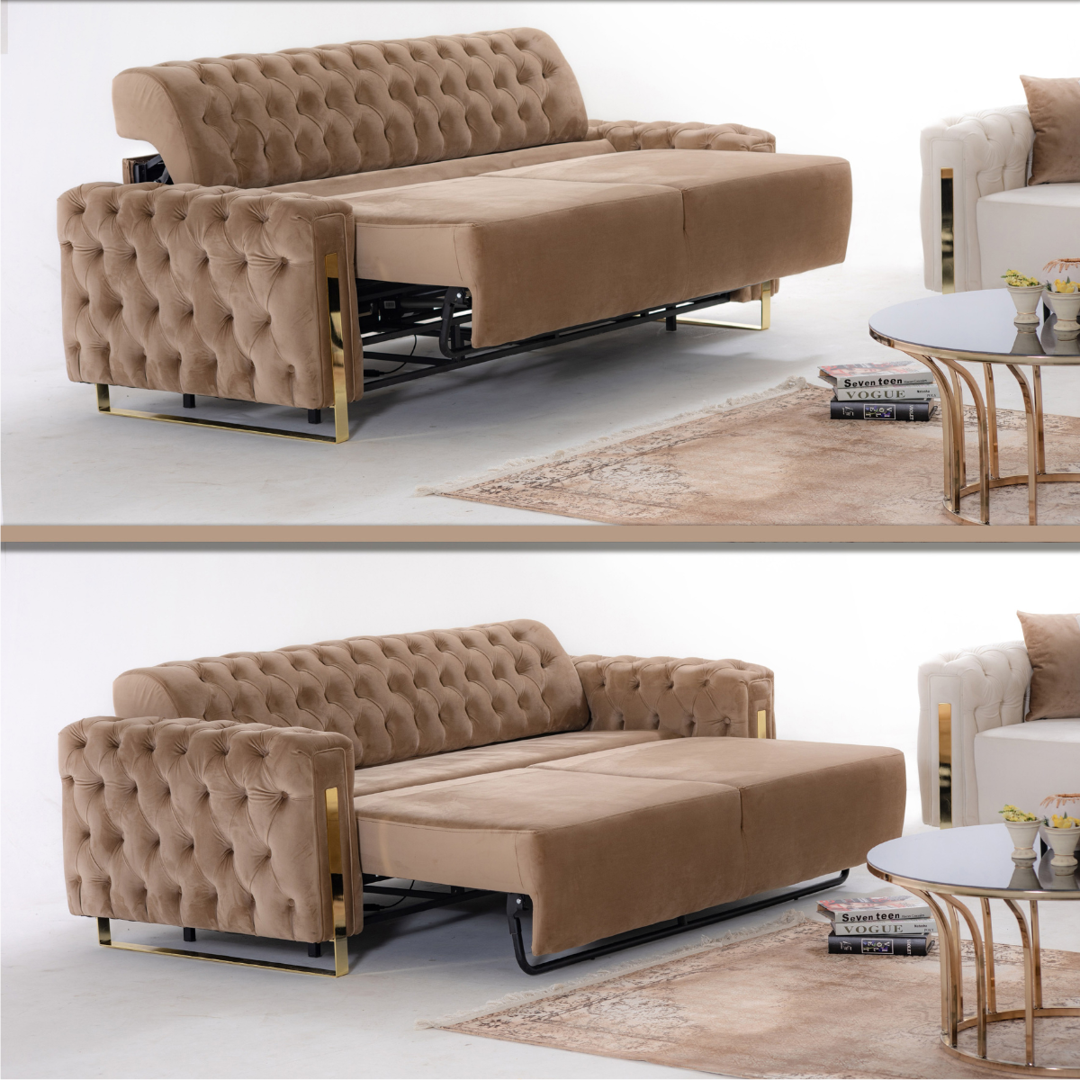 Canapea Chester cu riclainer, Asel