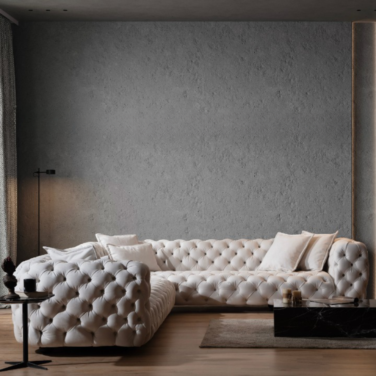 Coltar modern cu spuma memory, Infinity Chester