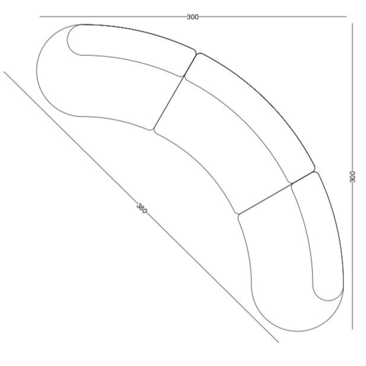 Colțar Modern Bucle, Loca