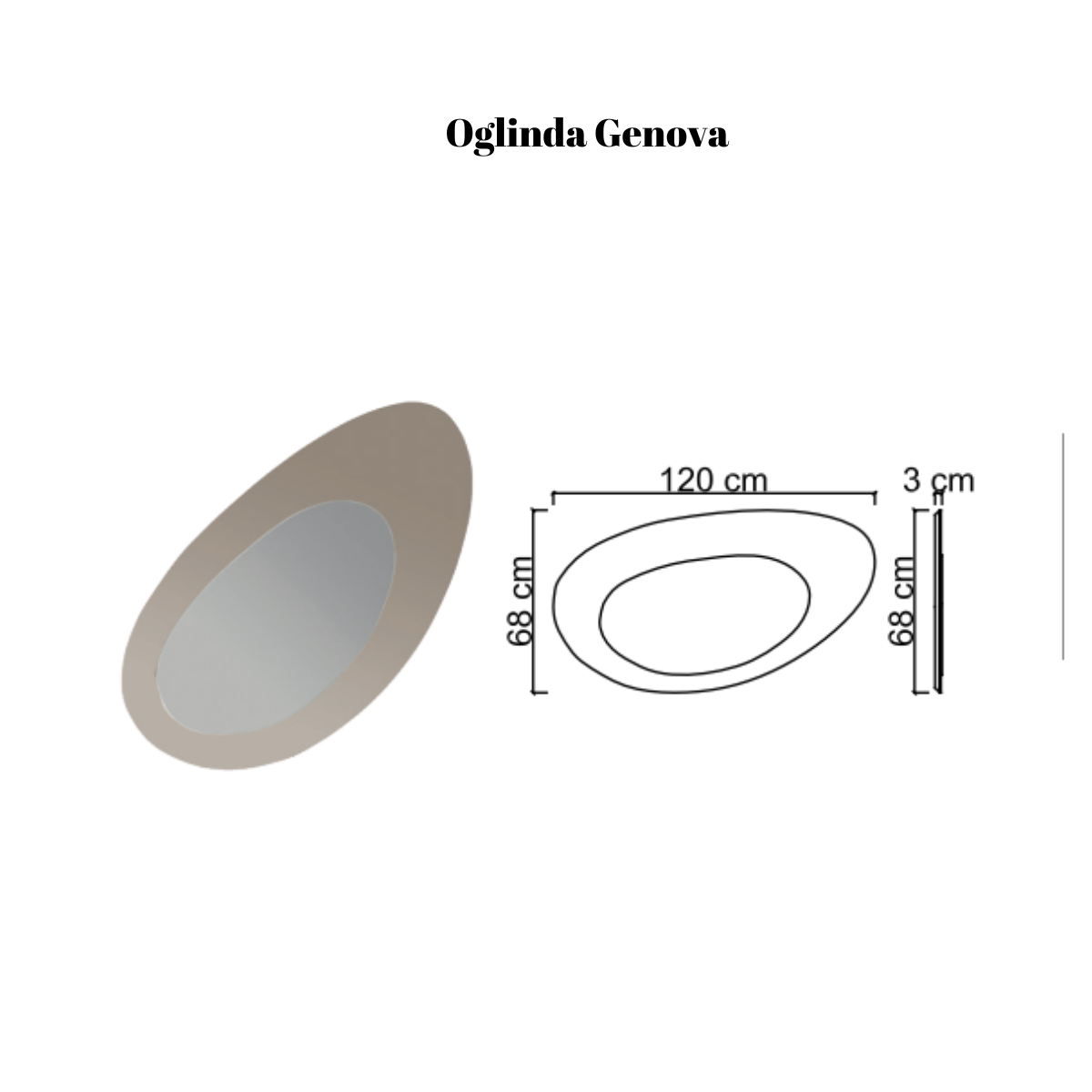 Comoda De Dining cu oglinda, Genova